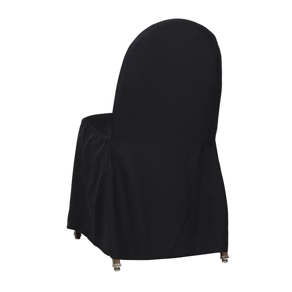 Chair Cover - Round Back Black