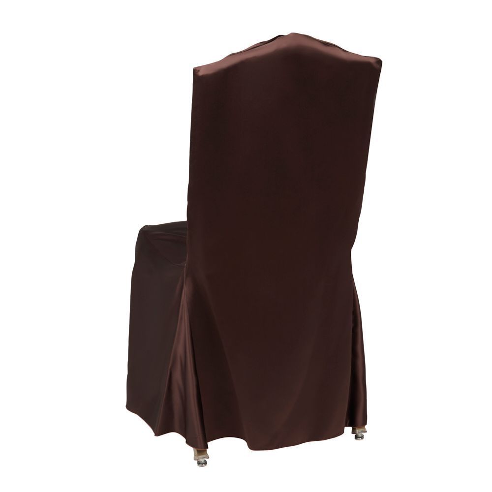 Chair Cover - Square Back Chocolate