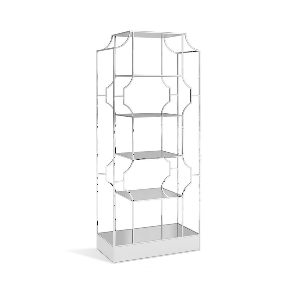 Glamour Polished Silver Bar Back