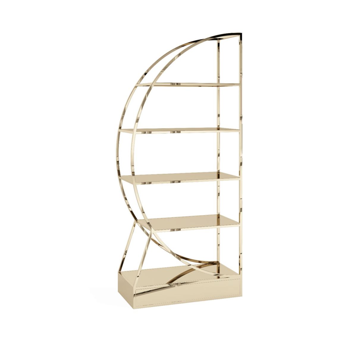 Commodore Polished Gold Bar Back