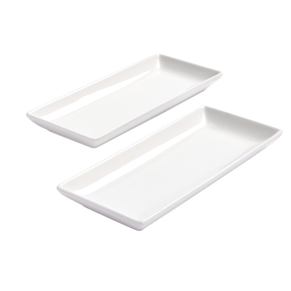 Whittier White Rectangle Platter 10.5