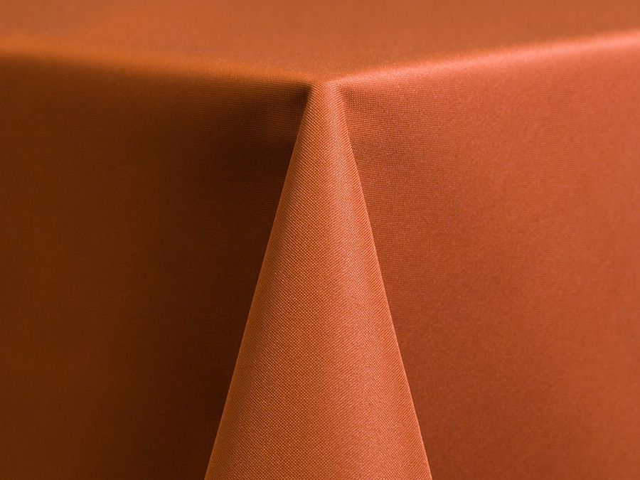 Solid Polyester, Burnt Orange 