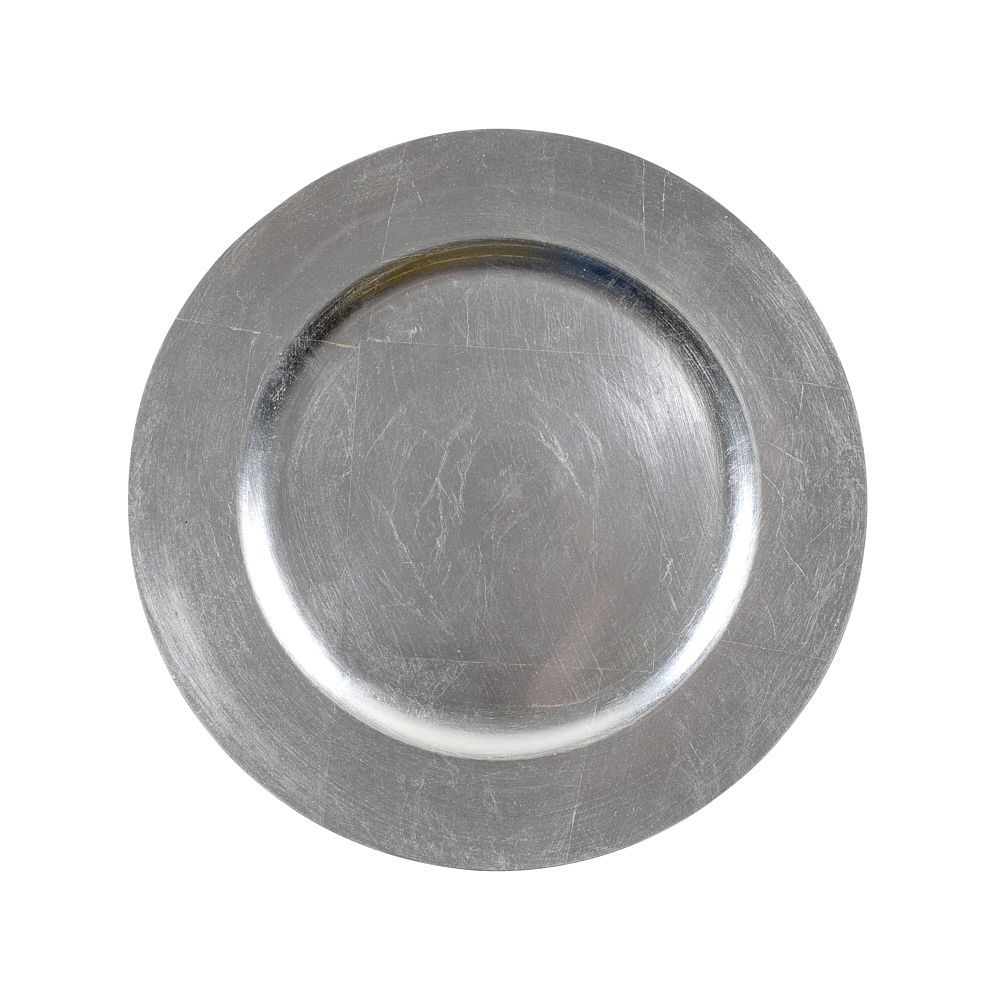 Lacquer Silver Charger 12