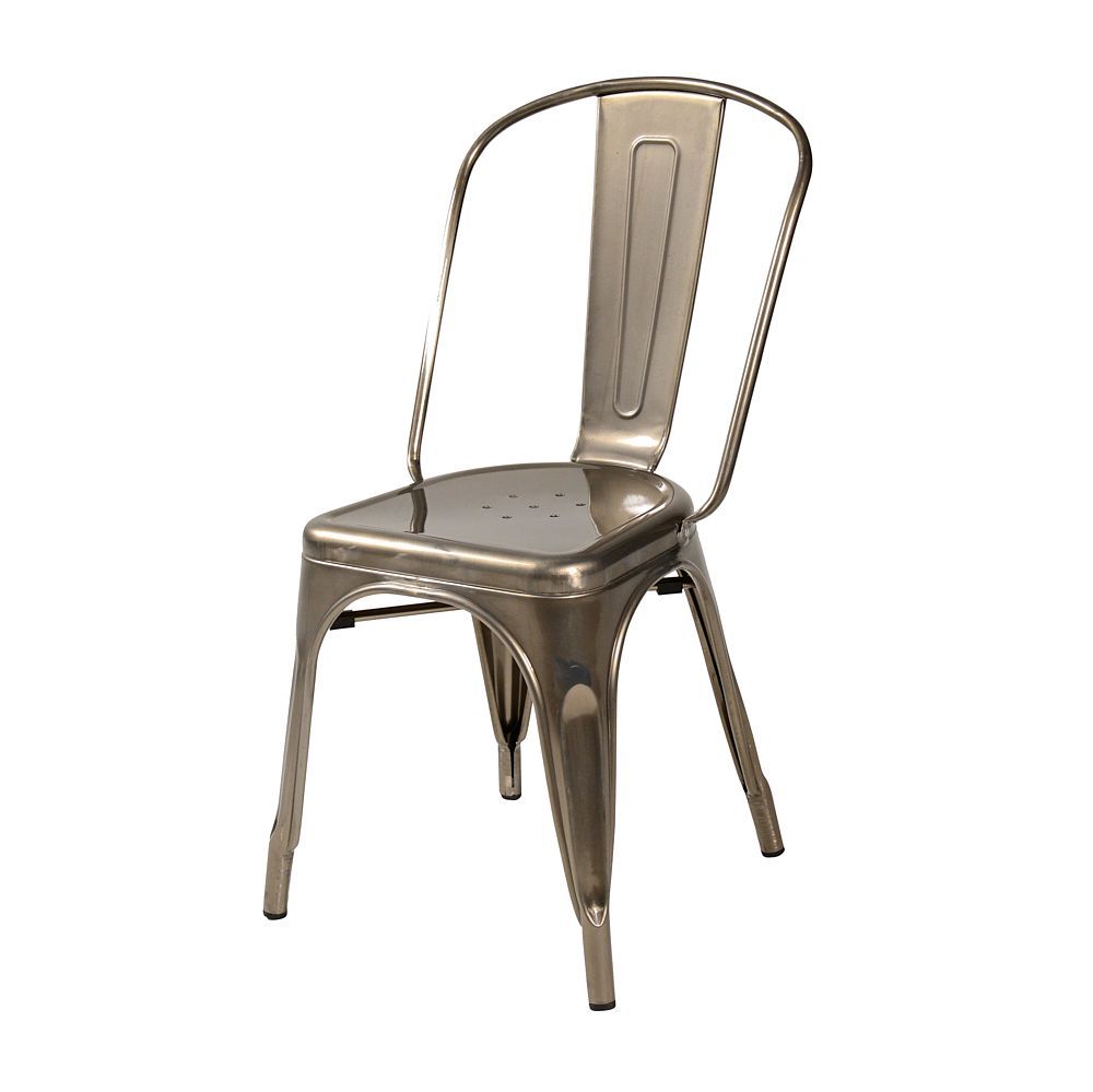Elio Gun Metal Chair