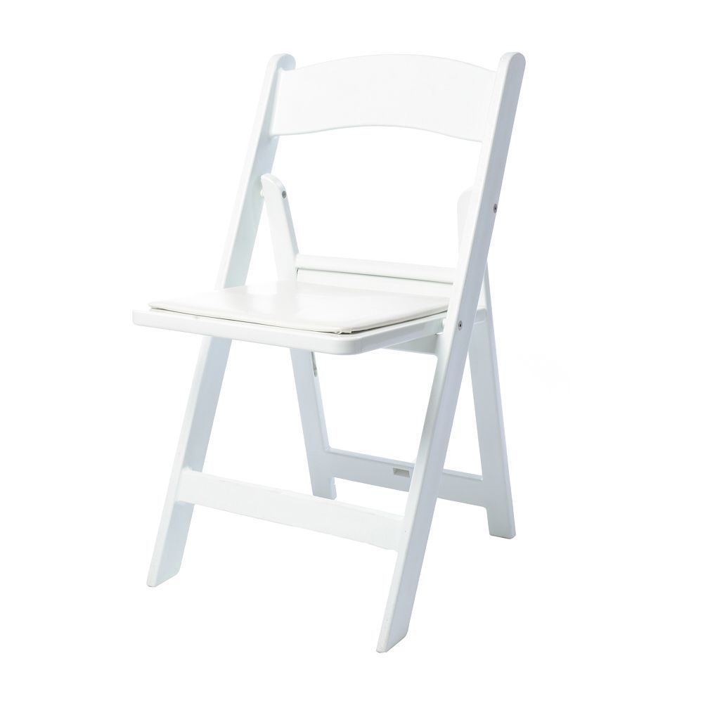 Folding Resin White Chair