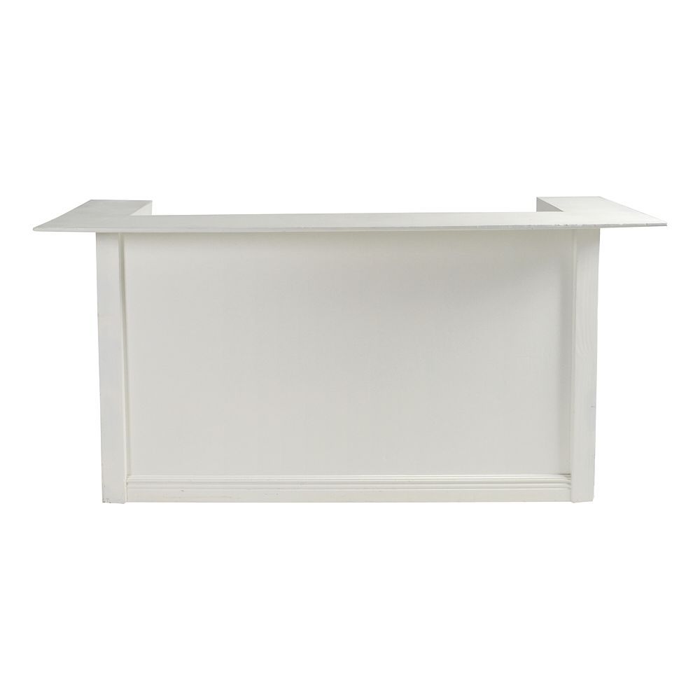 Ramon Bar White Wood 7’ X 29”