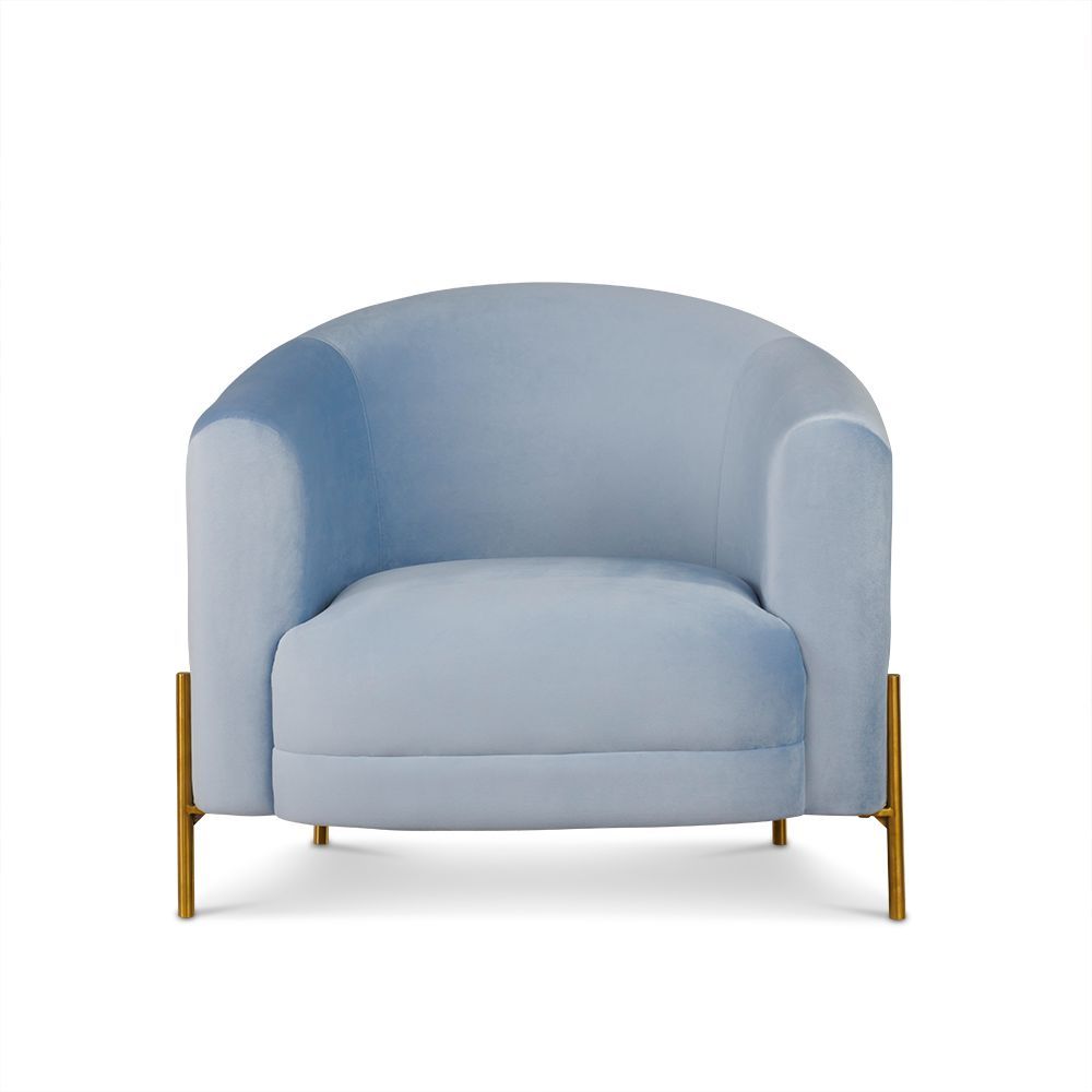 Celine Accent Chair - Velvet Spa Blue 