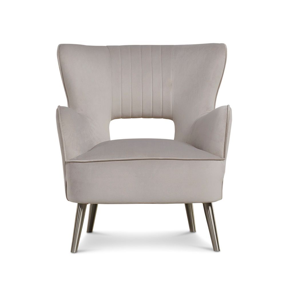 Aspen Accent Chair - Velvet Grey 