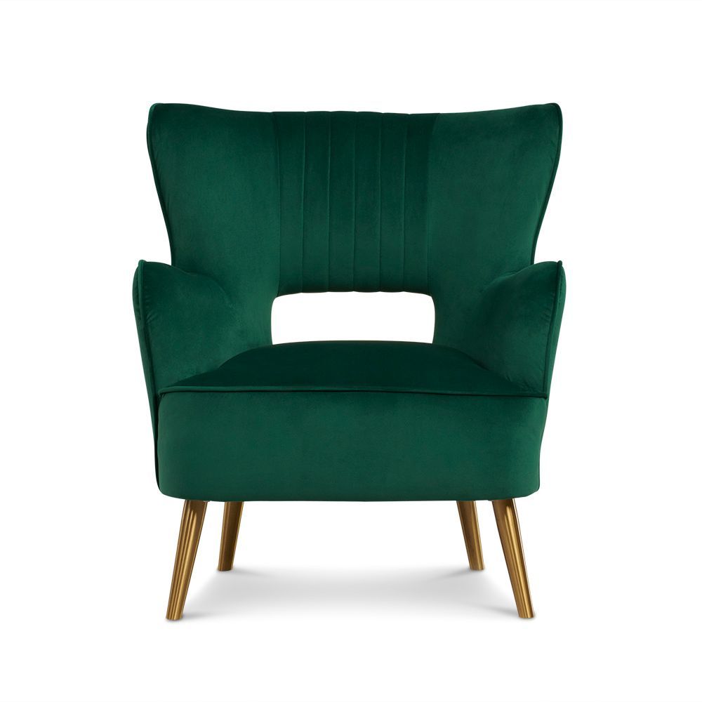 Aspen Accent Chair - Velvet Hunter Green 